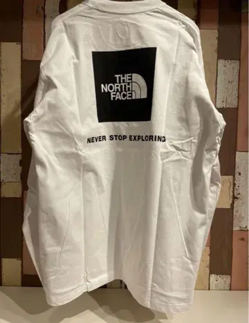 노스페이스 L/S 백스퀘어 로고티 NT82333