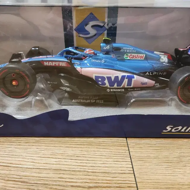 1:18 Solido Alpine A522 알론소, 오콘 F1 다이캐스트