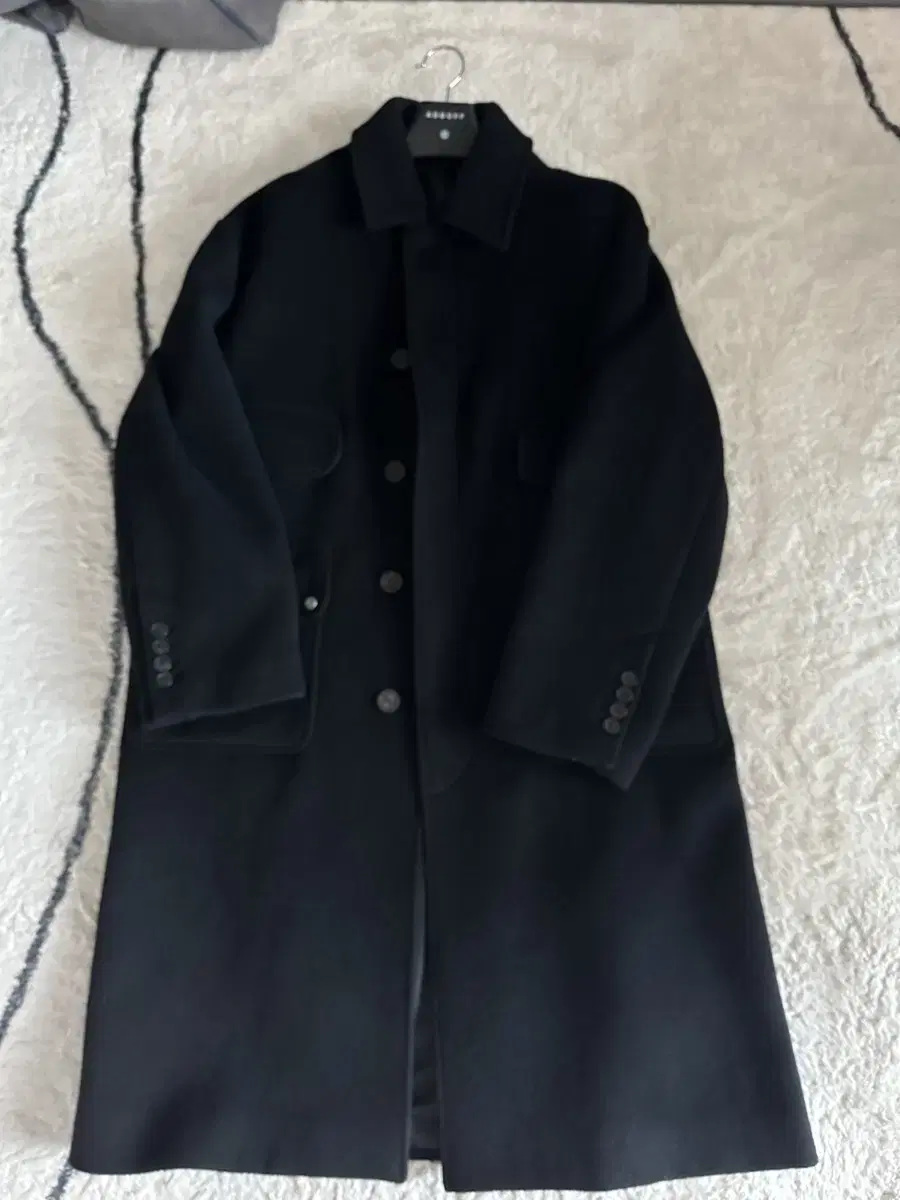 Addoff Alpaca Pocket Coat Black