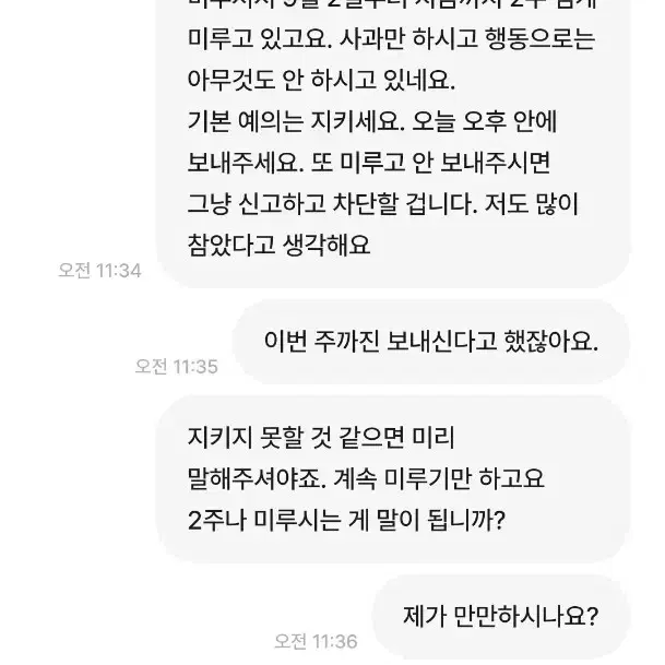 매너 없는 판매자 장녕원님 박제 사기꾼 시세킹 얼빡 미공포 버니녕