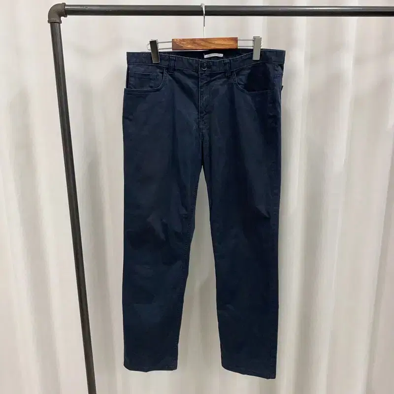 Calvin Klein Navy Span Cotton Pants 35" S02166