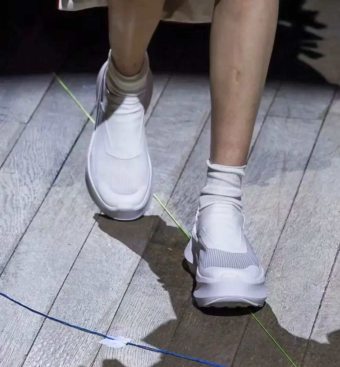 Comme des Garçons Song x Salomon Slip-on Platform Sneakers in White