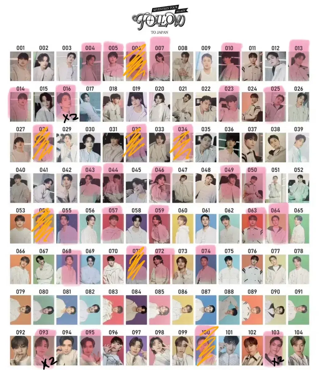 SEVENTEEN Follow @Again Japan Japan tc photocard WTS