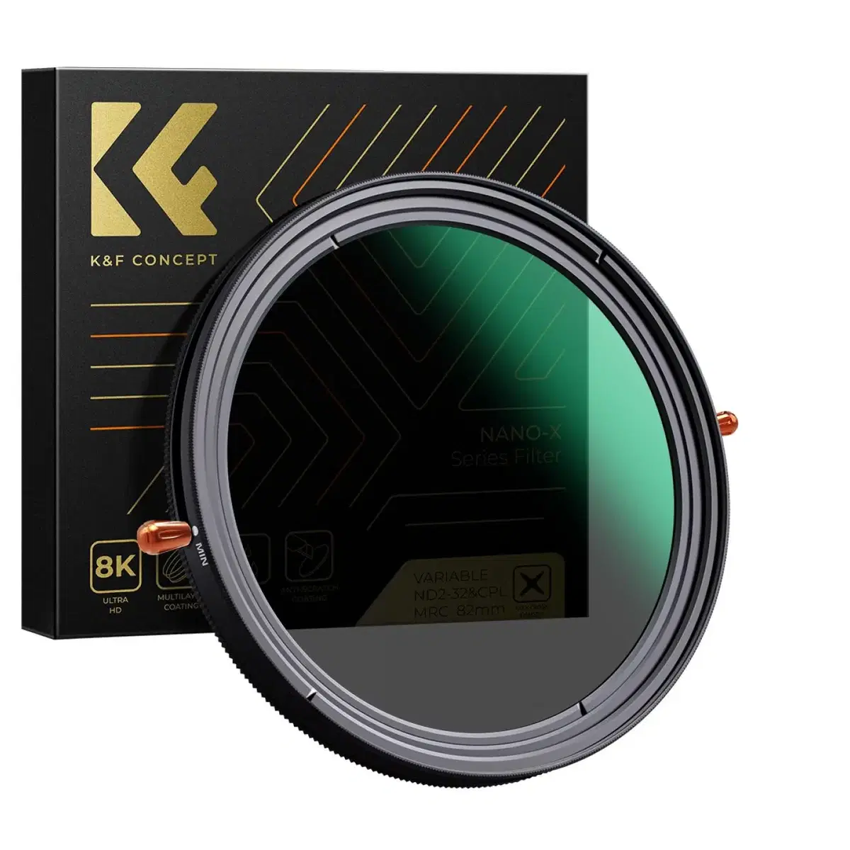 K&F 86mm NANO-X 가변 ND2-32+CPL 2in1 필터