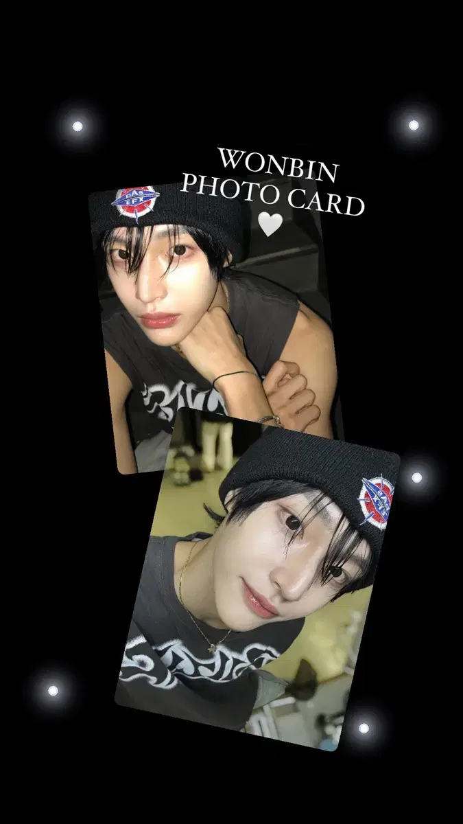 <무배,3+1> riize wonbin VinnySelfie double-sided photocard/pocard