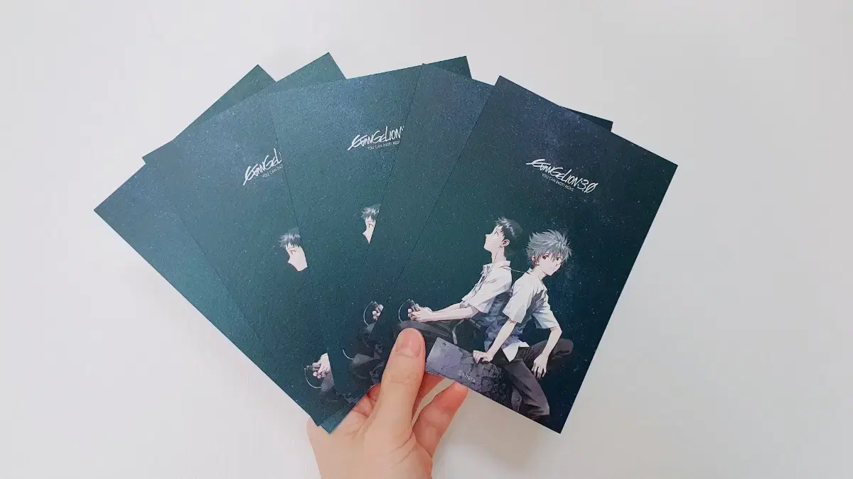 Evangelion Megabox postcard A set of 5 cards