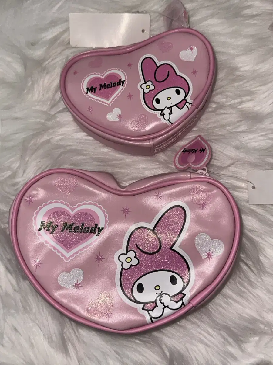 My Melody & Kuromi Design Heart Bag in two varieties