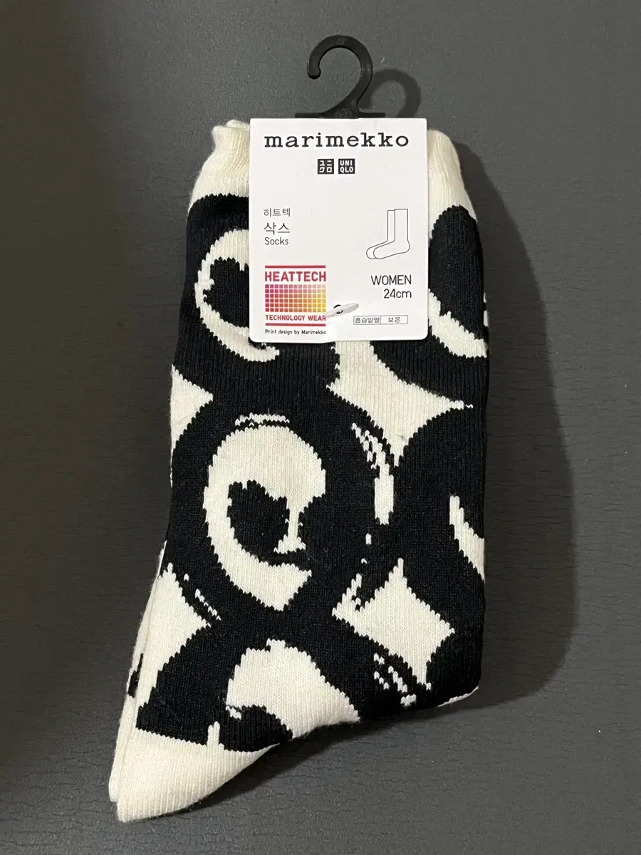 유니클로 마리메꼬 marimekko 양말 24 (새상품)