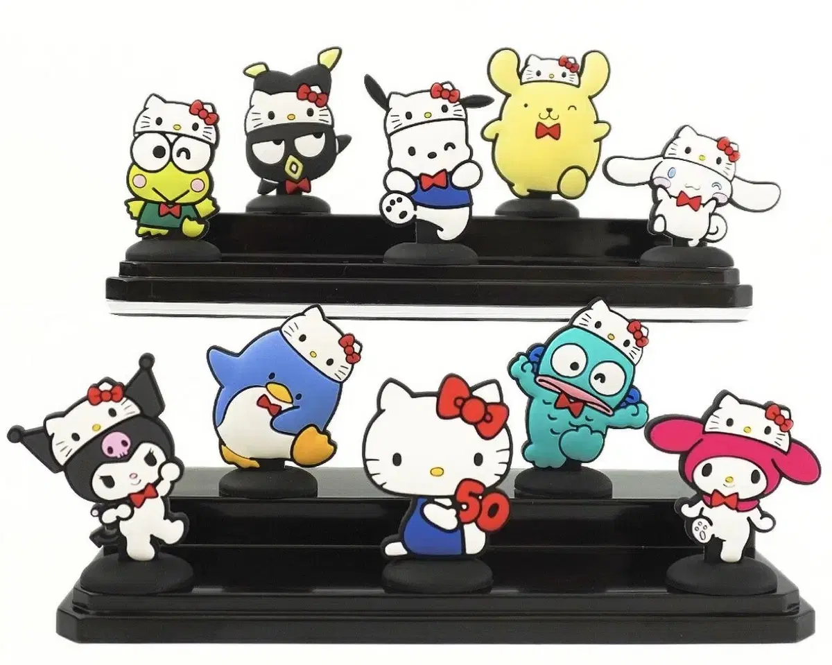 Sanrio Kitty 50th Anniversary Rubber Stand Rubber Figure