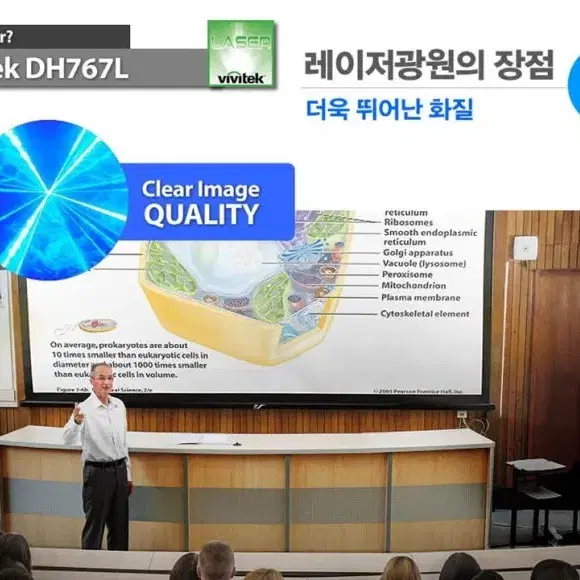 비비텍 극단초점 초단초점 레이저 빔 프로젝터 DH767L