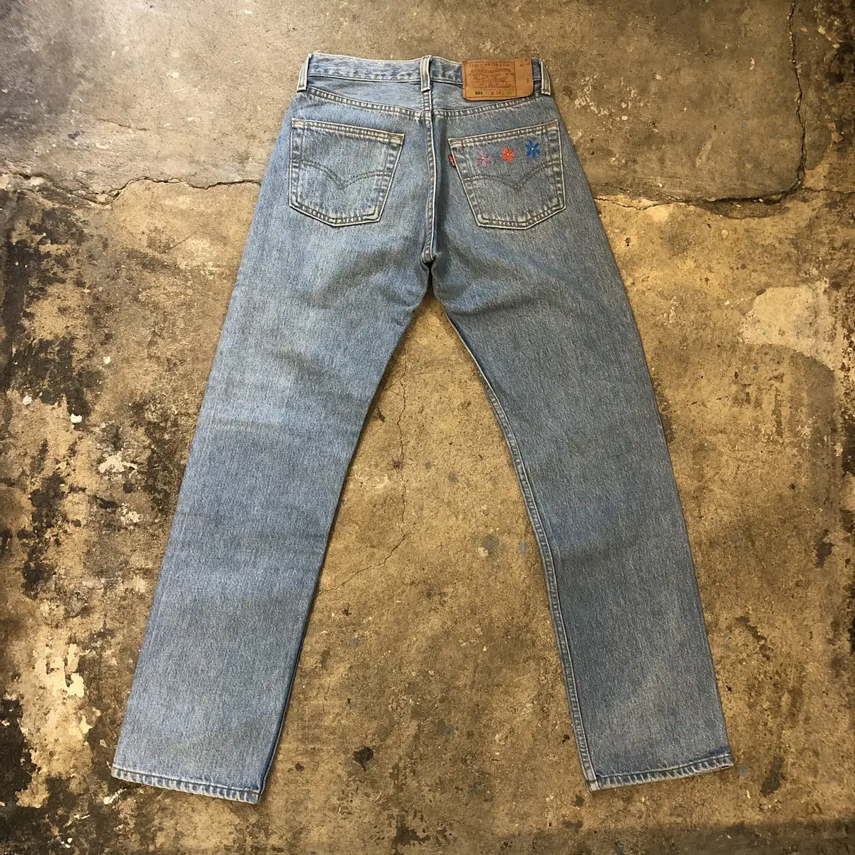 90s/00s Levi's501 embroidery Denim Pants