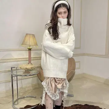 펠리클레 마카롱 루즈 니트 아이보리