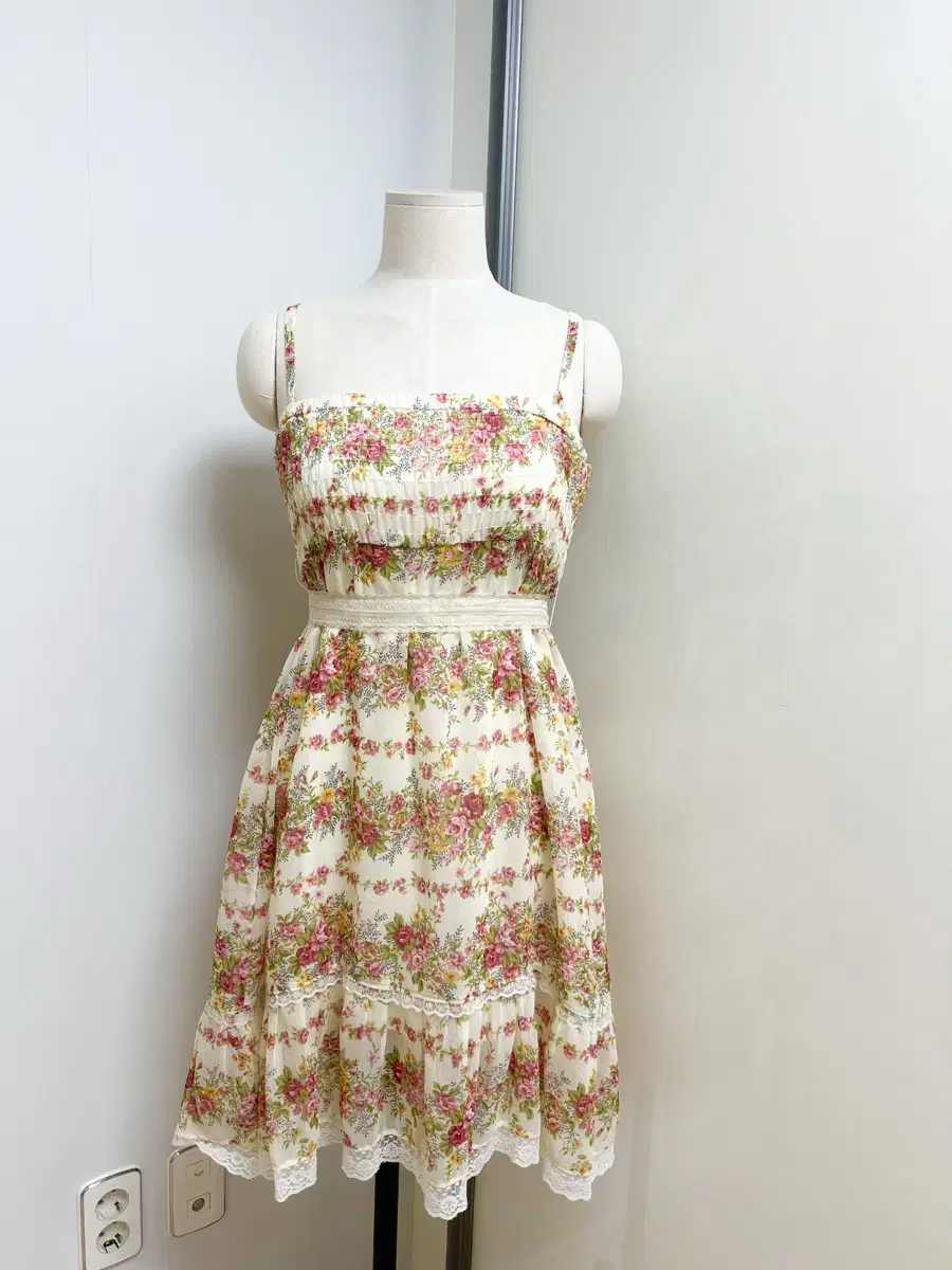 FLOWER ONEPIECE CHIFFON ONEPIECE