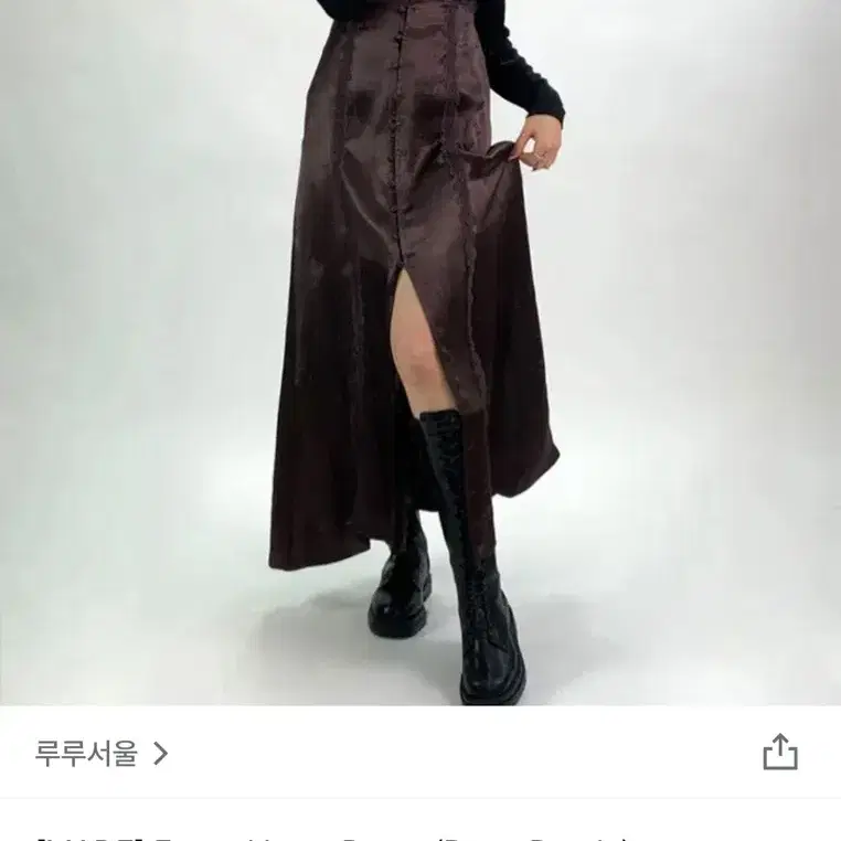 루루서울 Eternal Lace Dress (Deep Purple)