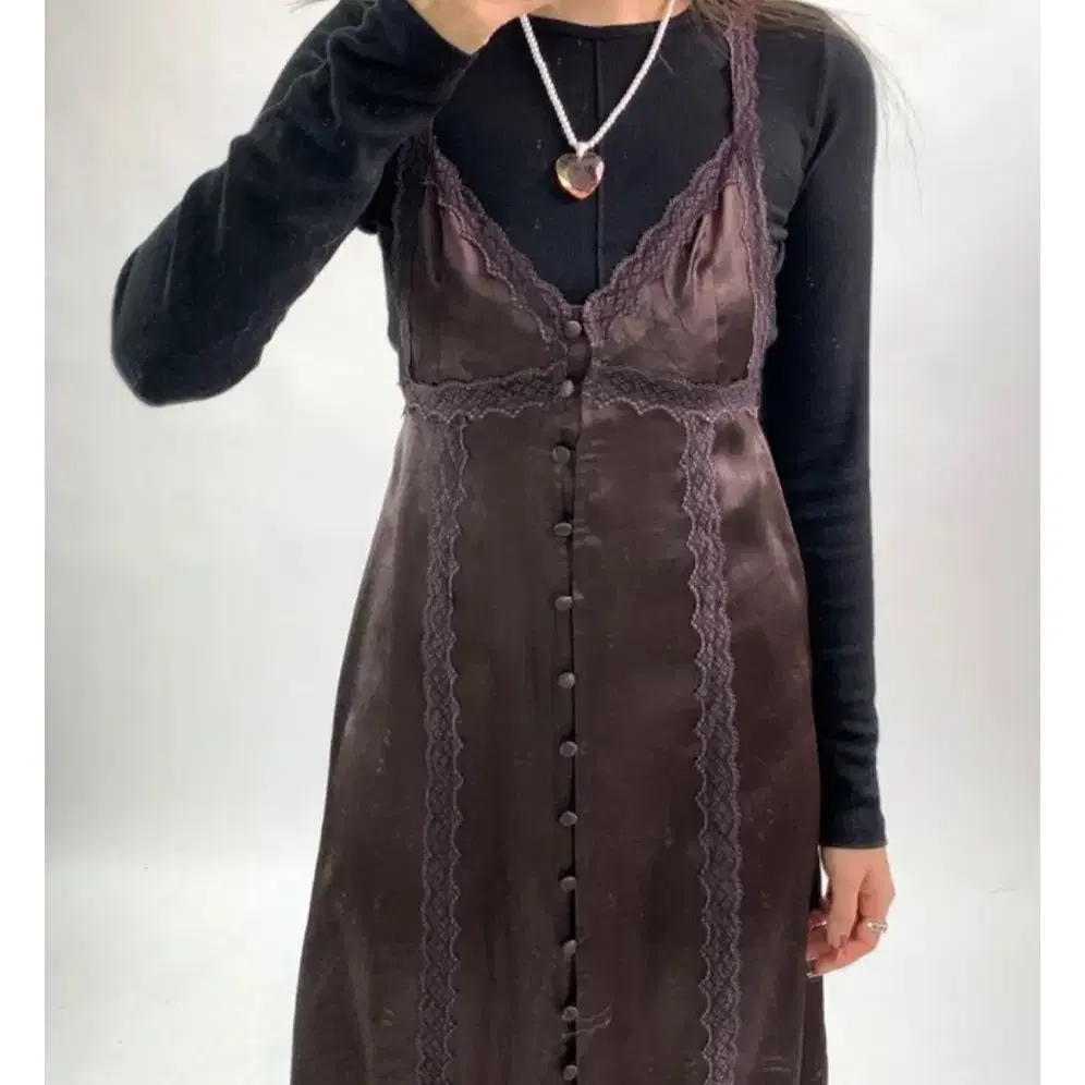 루루서울 Eternal Lace Dress (Deep Purple)