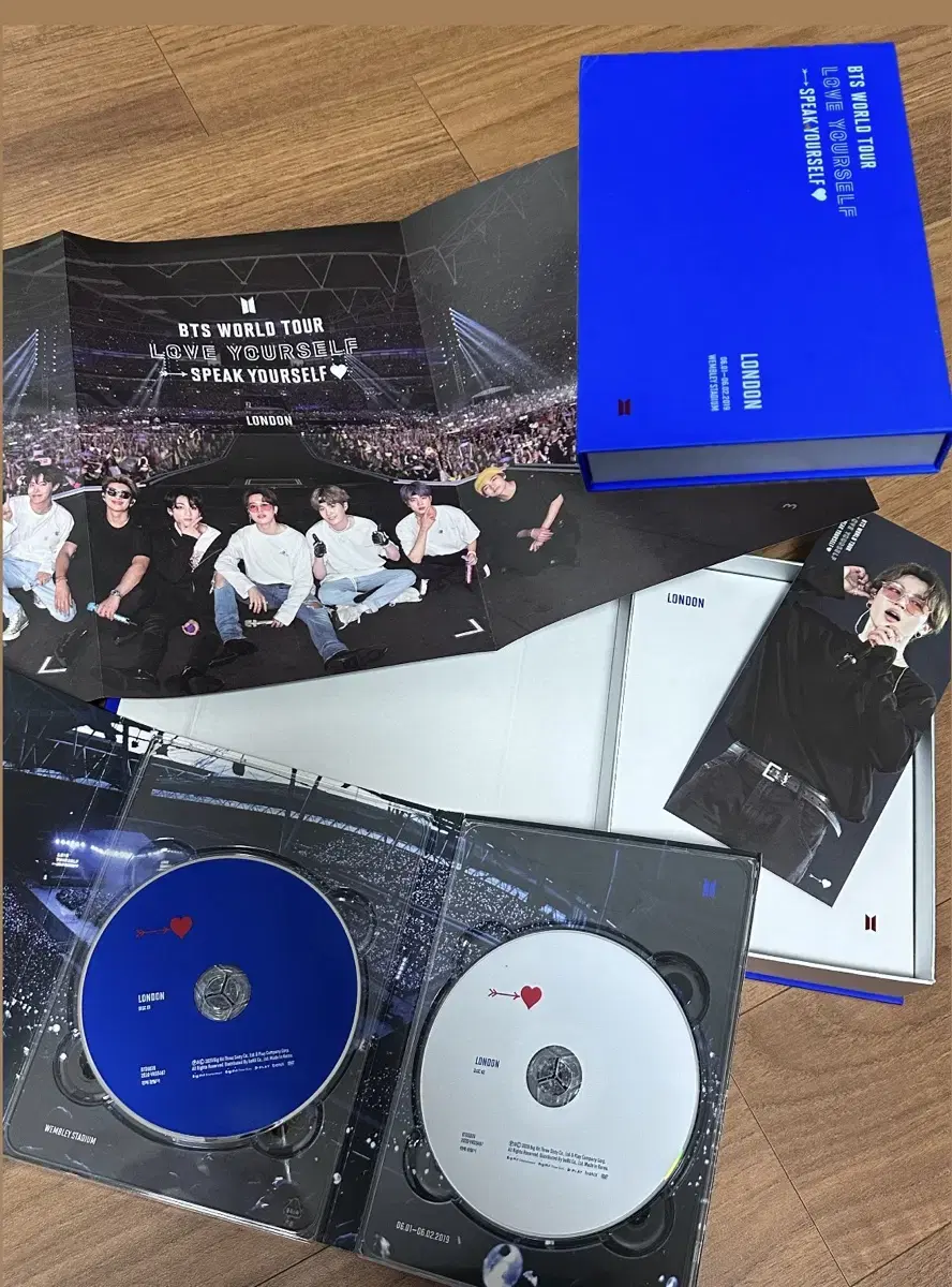 BTS London dvd full set (bookmarked jimin)