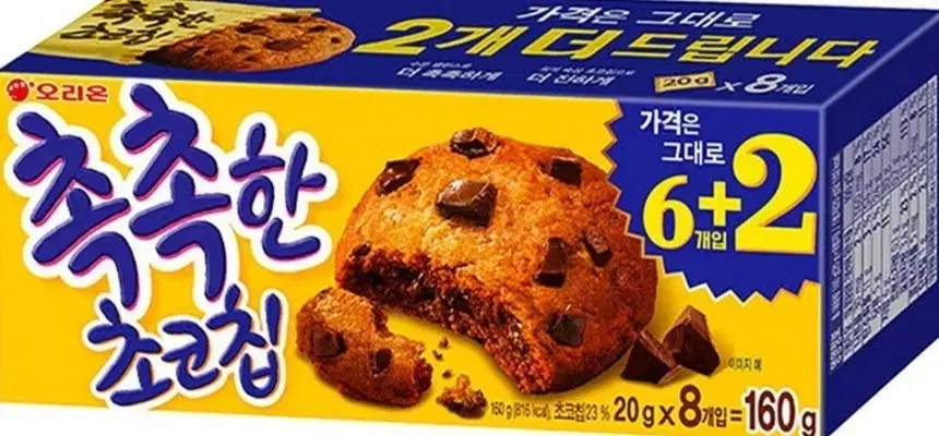 오리온 촉촉한 초코칩 160G