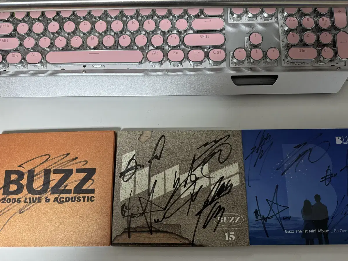 Buzz Min Kyung Hoon signed album sign poster