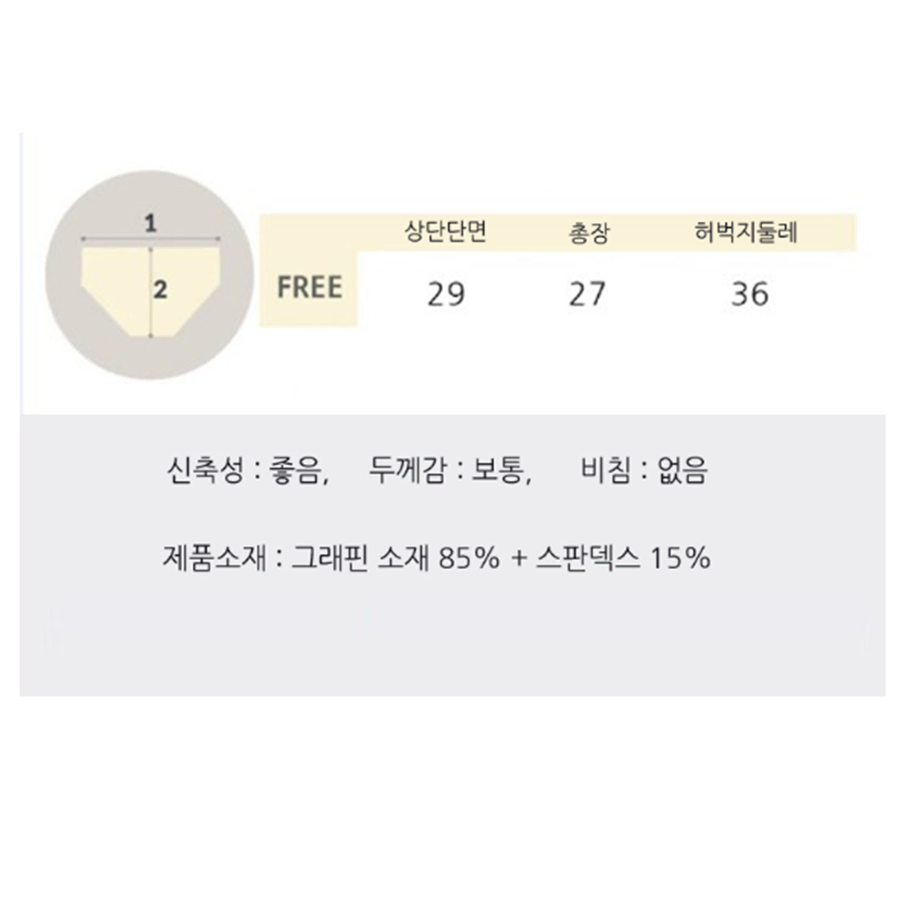 [무배/3+2] 향균 3D 그래핀 복부 뱃살 보정 팬티 /똥배 거들 속옷