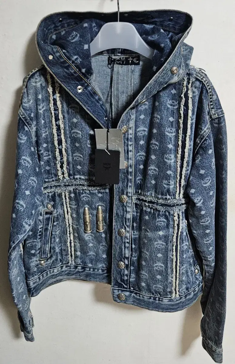 MCM Fugclub Denim Hooded Jacket