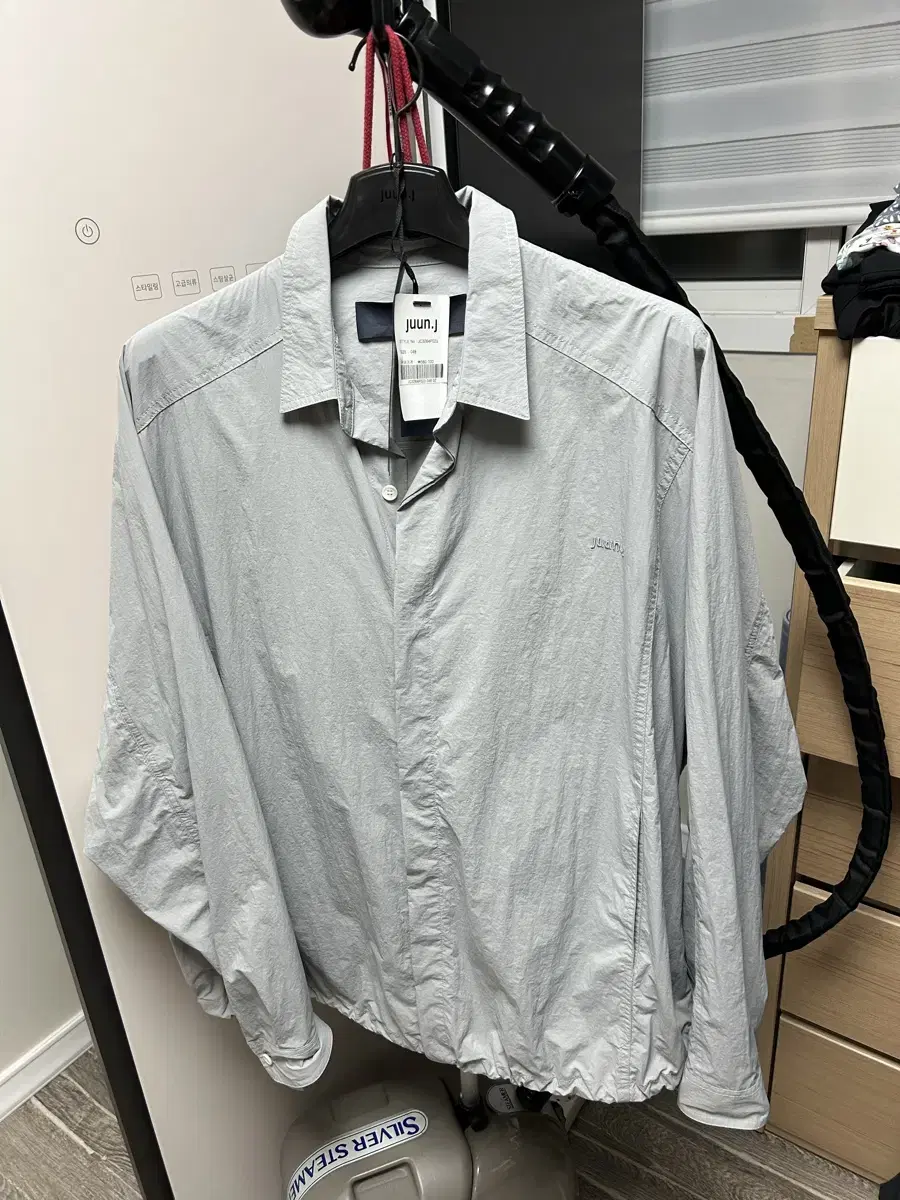 23SS Junji Nylon String Shirt Gray