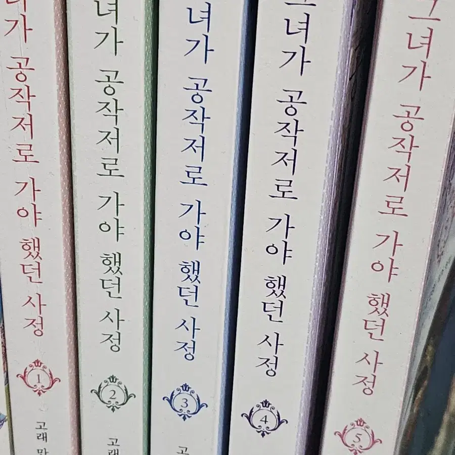 그녀가 공작저로 가야 했던 사정 그공사 만화책 1~5권