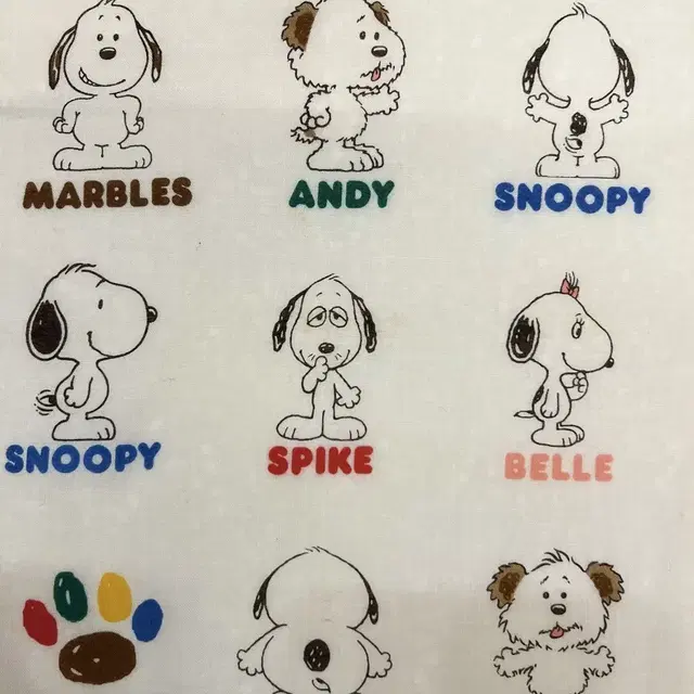 스누피 SNOOPY 손수건