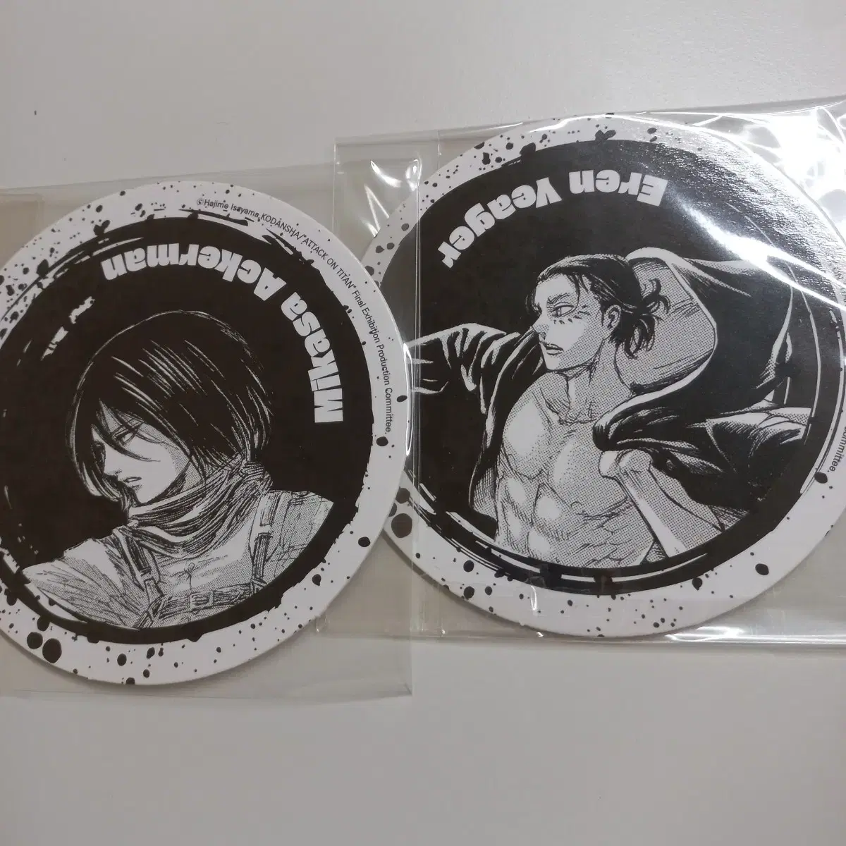 Bulk) Jin Attackers Eren Mikasa Coaster