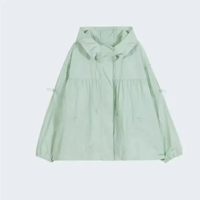 타입서비스 shirring hooded windbreaker mint