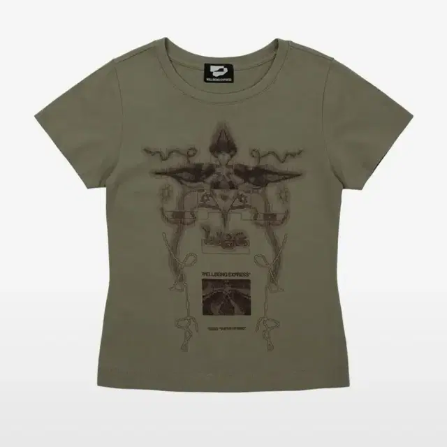 웰빙익스프레스 Digital Tattoo Tee Renewal Khaki