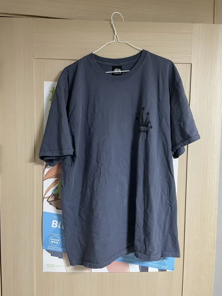 Stussy Pigment Dying Short Sleeve Navy Size L