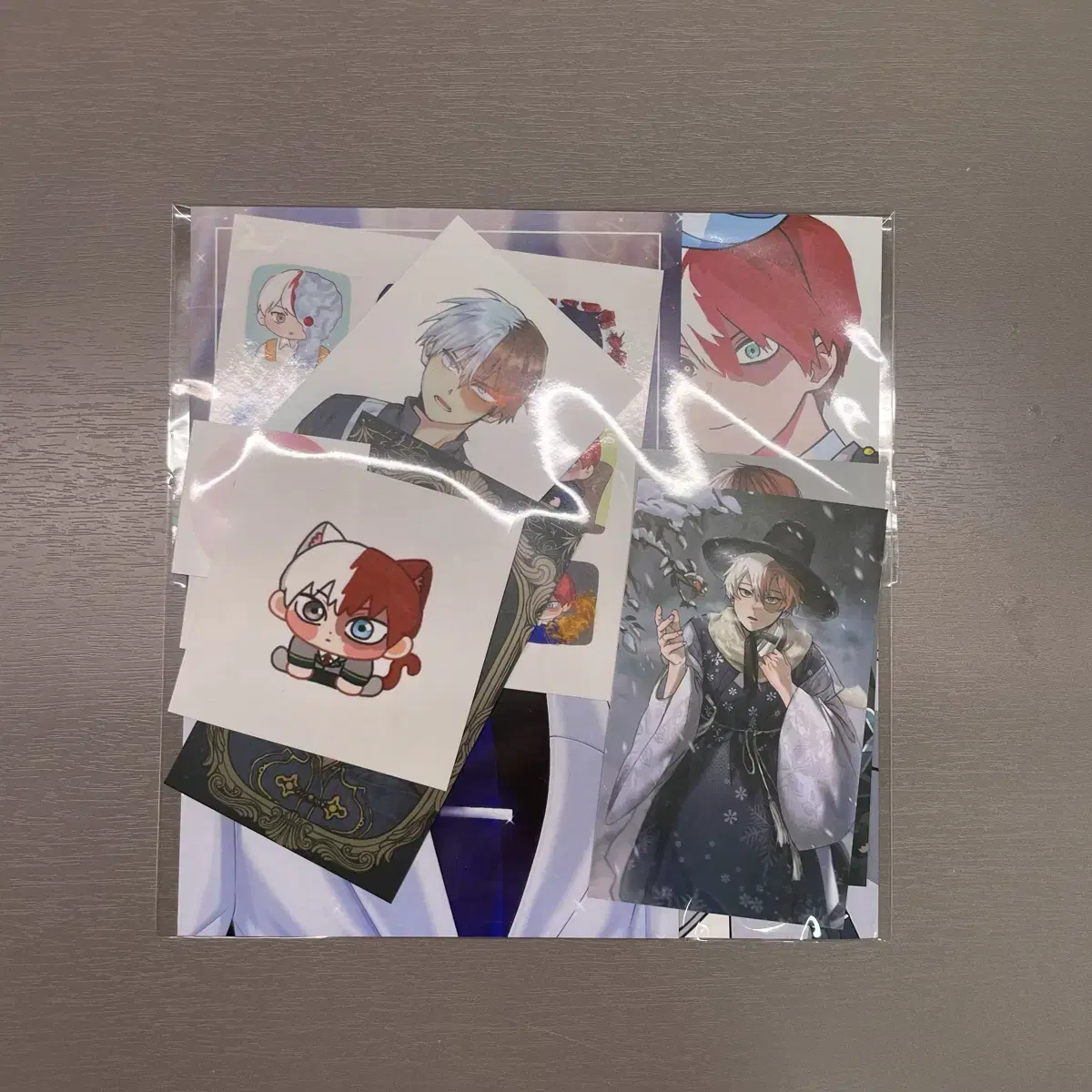 Hiroaka Todoroki Shoto Shinka unofficial goods wts Nahia Goods sticker Photocard