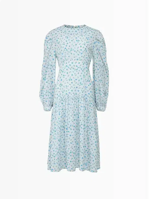 NEW) Lang & Lew Dera Flower Long ONEPIECE White bom gaeul Flower Dress