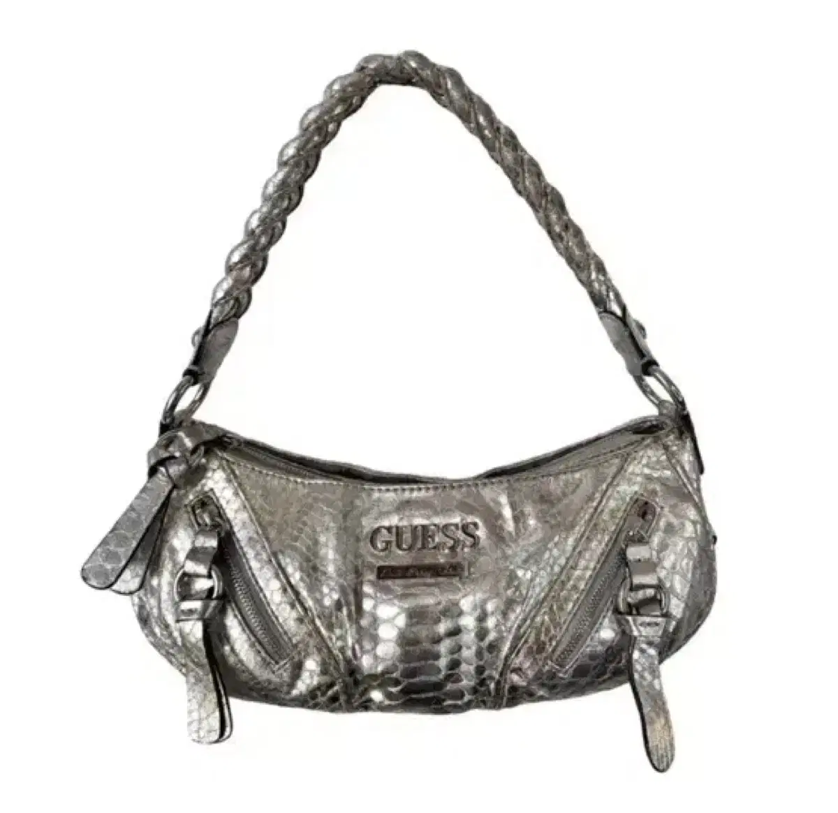 급전할인)빈티지게스 Guess 00s vintage silver bag