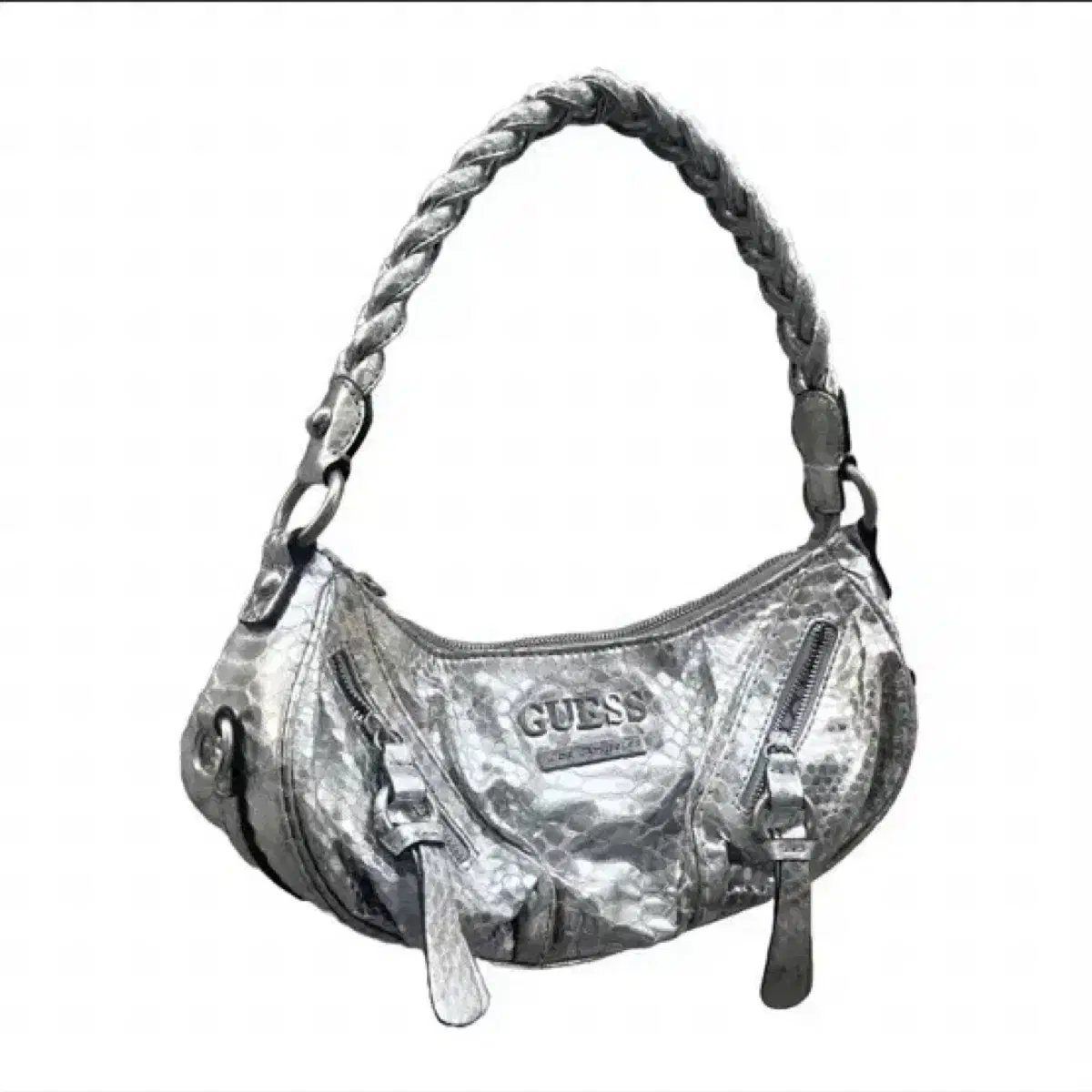 급전할인)빈티지게스 Guess 00s vintage silver bag