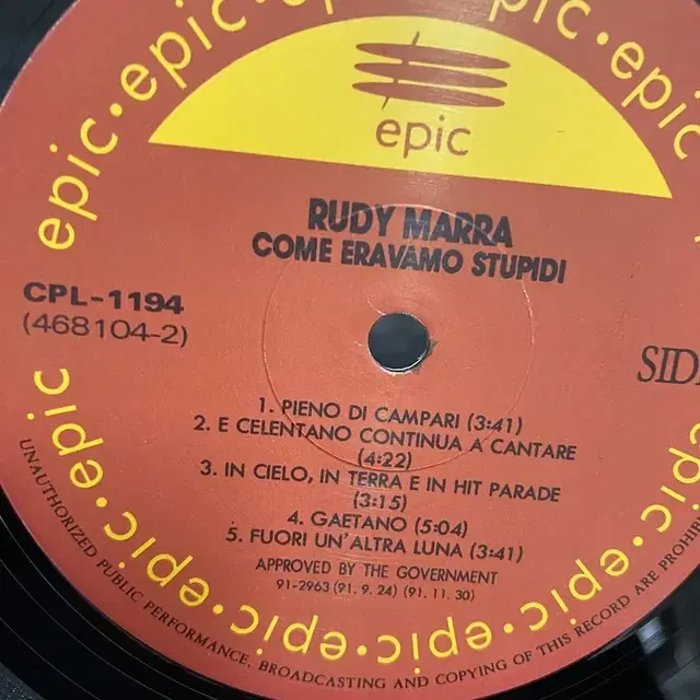 RUDY MARRA LP / AA4512