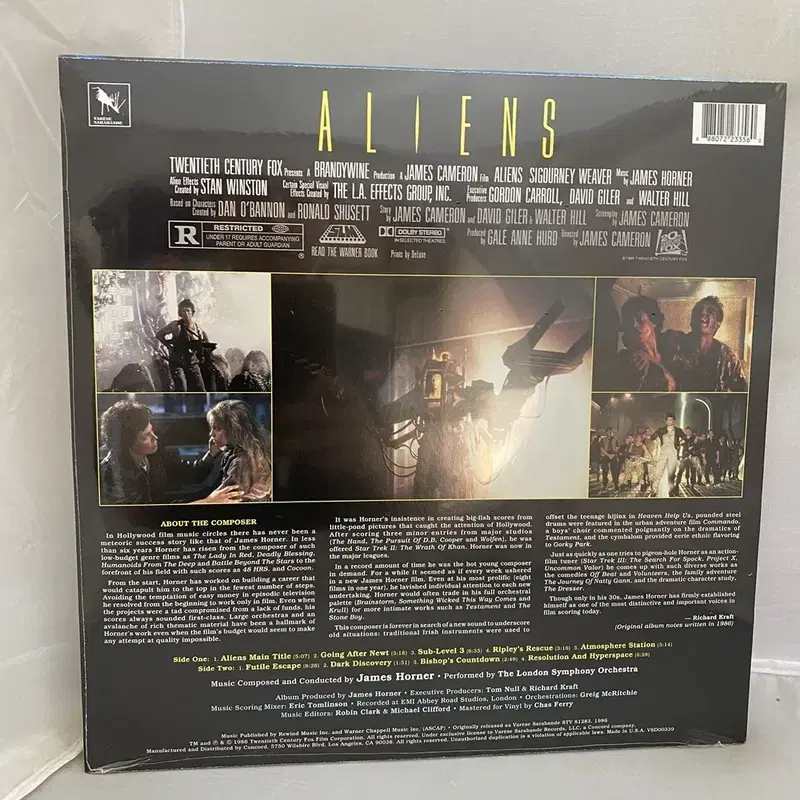 ALIENS JAMES HORNER 미개봉 LP / AA4515