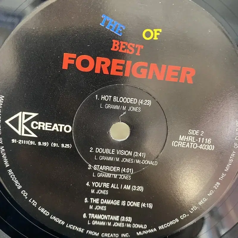 FOREIGNER LP / AA4528