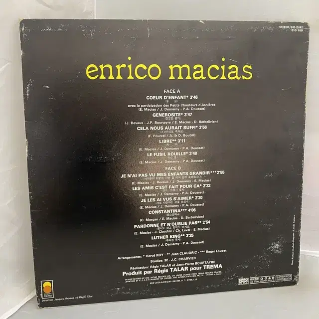 ENRICO MACIAS LP / AA4537