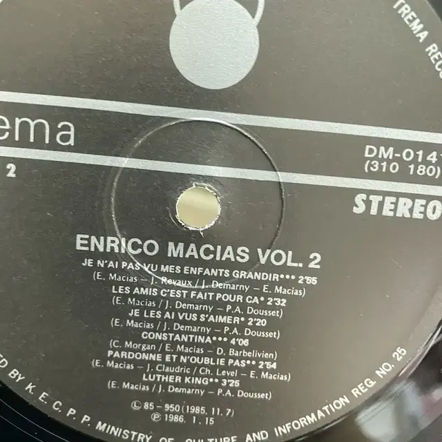 ENRICO MACIAS LP / AA4537