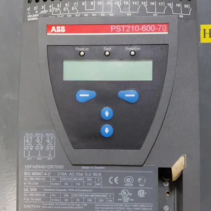 ABB PST210-600-70 1SFA894012R7000 소프트스타트