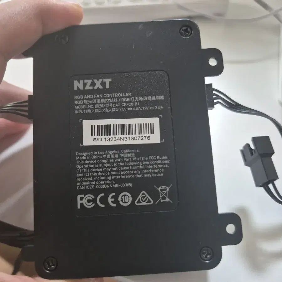 nzxt 팬 3개,1개,판매.(q12cr-w1 , rfd12cf-w