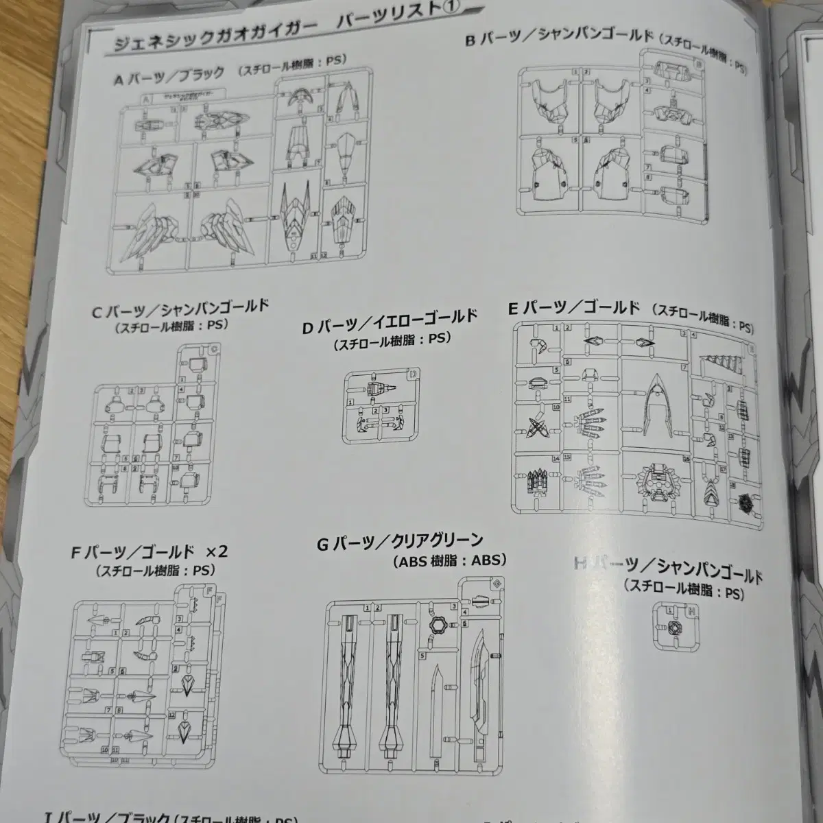 아마쿠니테크 제네식 가오가이가 개별 런너 판매