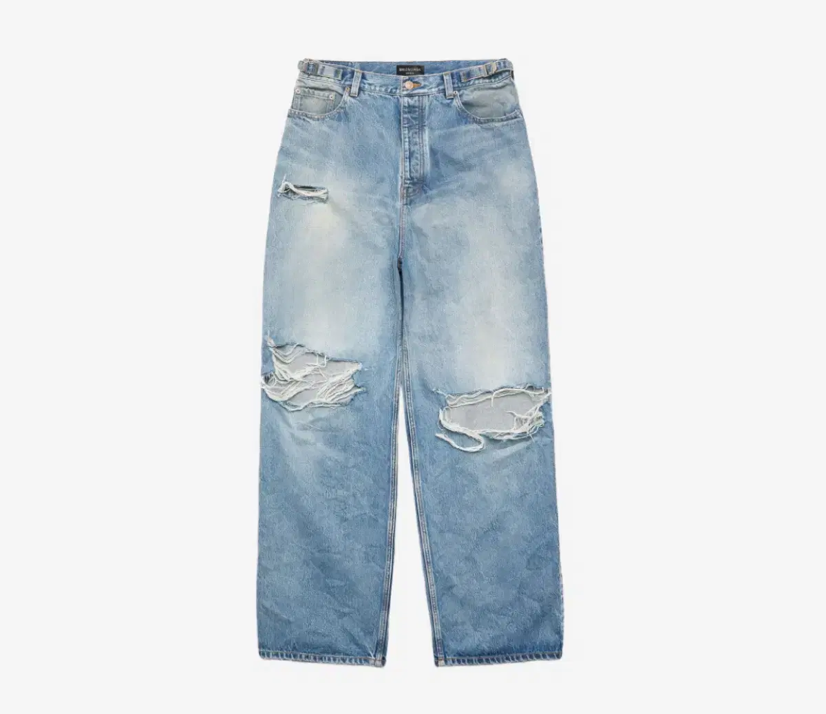 Balenciaga Destroyed Large Baggy Denim Pants M