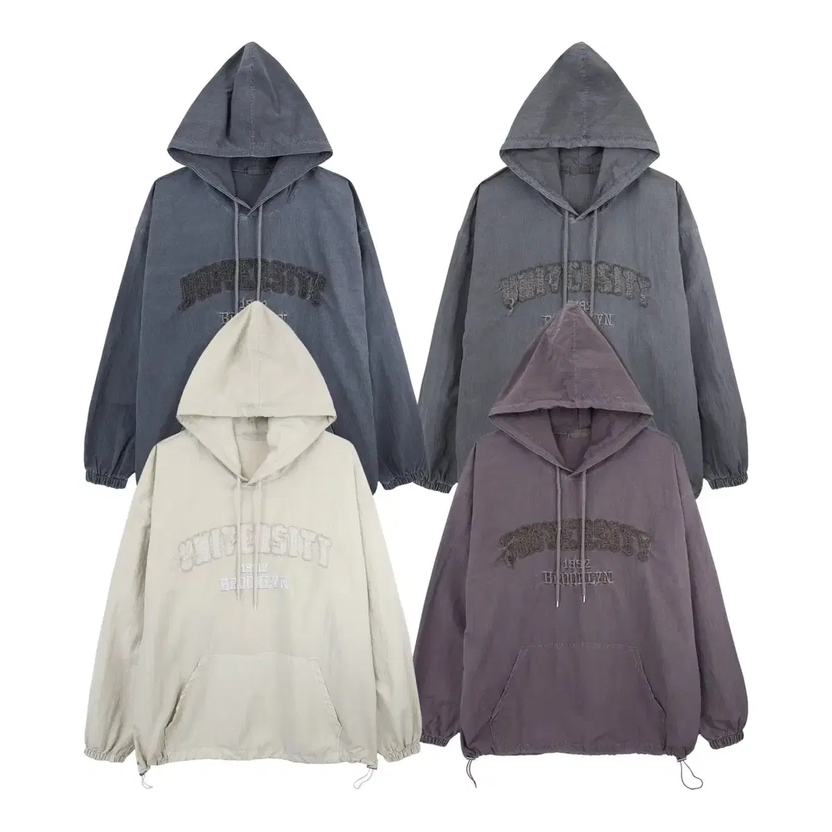 Overfit Nylon String Hood Unisex Made in Korea