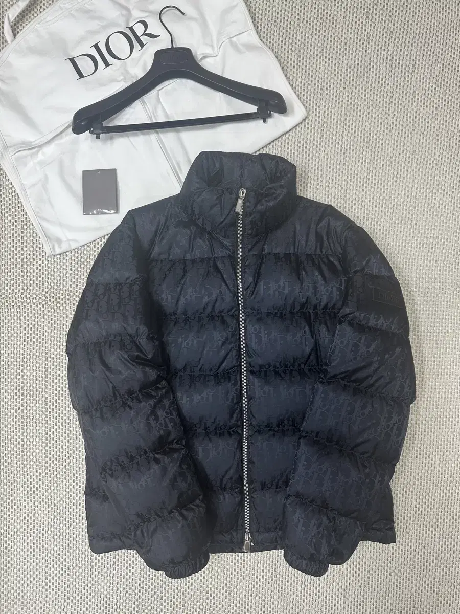 [50] Genuine Dior Oblique Down Jacket Black