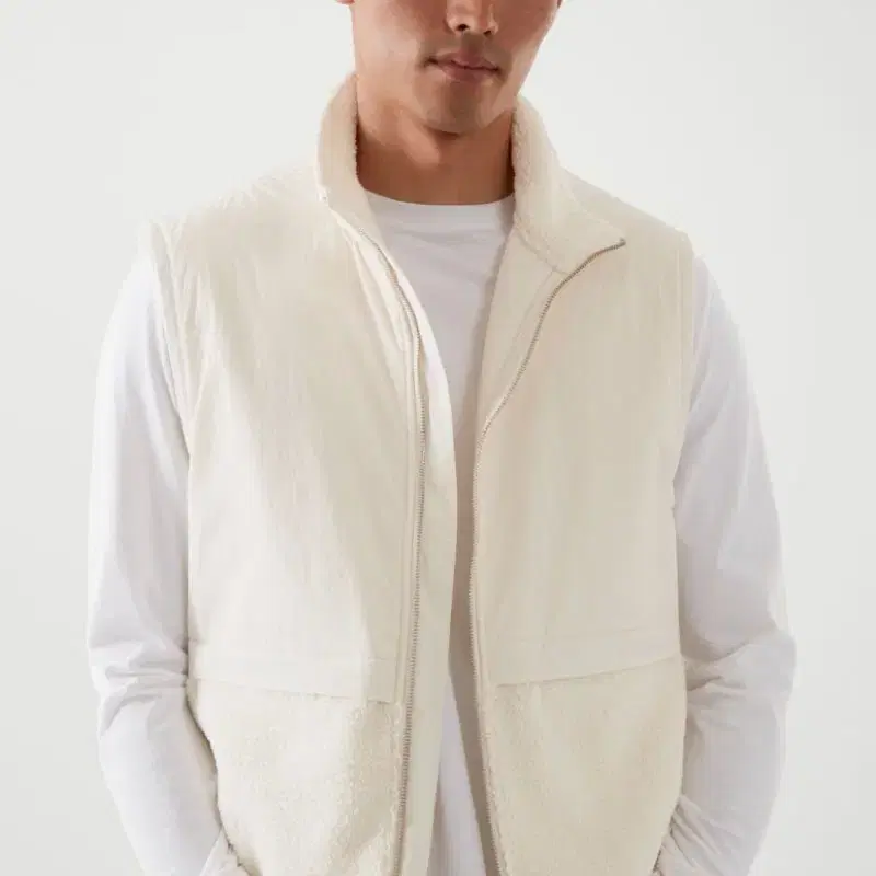 코스 contrast-panel gilet 베스트 (유럽 레귤러 S)