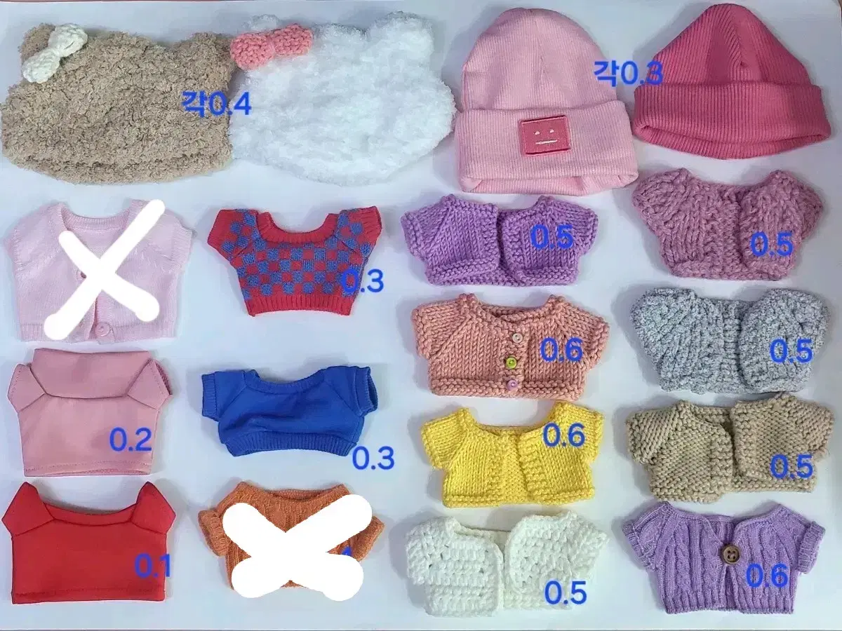 15cm doll clothes Sells 40 pieces for under cost