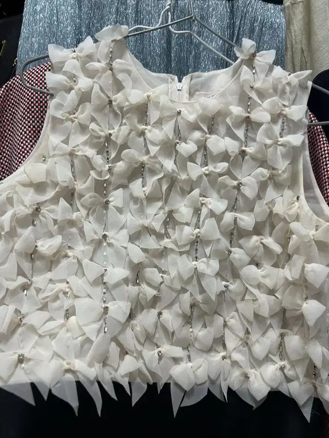 Giambattista Valli 쉬폰 탑 S 실측가슴88cm총장45cm