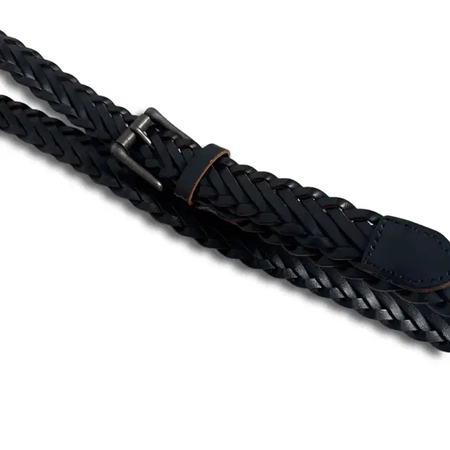 vintage braided leather belt